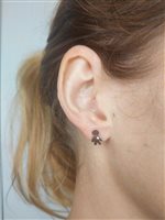 Earrings Crivelli Child easy in Gold Diamante 0.02 Ct 212-M365/M - 212-M365/M